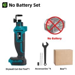 NEWBRNY Brushless Electric Drywall Cut Out Tool Cordless Grinding Machine Cutting Househeld Power Tool For Makita Battery Pin