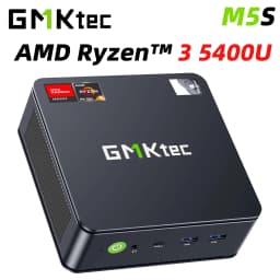 GMKtec M5S MINI PC AMD Ryzen 3 5400U DDR4 3200MT/s Dual M.2 NVMe SSD WIFI6E BT5.2 DP1.4 Dual 2.5G LAN computer desktop pc