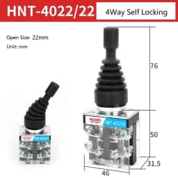 22mm 30mm Master Monolever Toggle Joystick Switches 2 4 Way Position Self Locking Latching Reset Momentary Cross Rocker Switches