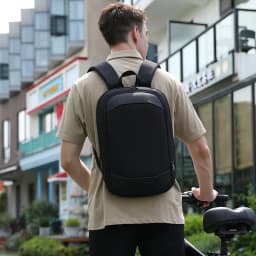HK High-Quality Business Commuter Backpack Expandable Waterproof Laptop Backpack Men’s Large-Capacity Business Travel Backpack