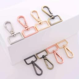 5pcs Metal Swivel Snap Hooks Lobster Lanyard Clasp for Strap Push Gate DIY Crafts Keychains Jewelry Purse Bag Making