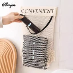1Pcs Hanging Storage Mesh Bags Kitchen Garbage Bag Storage Tools Wall-mounted Large-capacity Storage Bag Packaging Plastic Bag