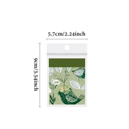 Mr.Paper 50 Sheets/Book Four Seasons in Bloom Series Material Sticker Book Vintage Landscape Design DIY Journal Scrapbook Decor