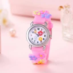 Cartoon flower pattern watch