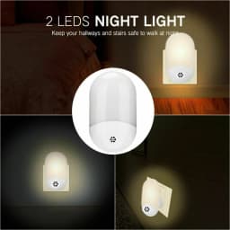 Led Night Lights, Automatic Night Light Twilight Sensor, Plug And Play Kids Night Light For Baby Room, Kitchen, Hallway