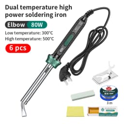 LUXIANZI Electric Solder Iron High Power 220V External Heat Adjustable Temperature Welding Pen Repair Tool With Indicator Light