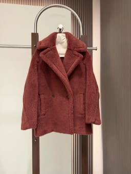 Max Short Teddy Coat 62% Alpaca 26% Wool 12% Silk Coat Winter Thicken Women's Coat