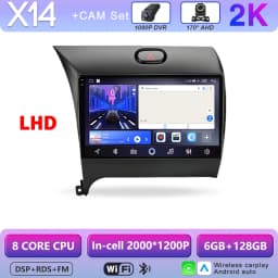 Carplay Android 16 For KIA Cerato 3 Forte K3 2013 2014 2015-2017 LHD RHD Car Radio Player Android Auto Multimedia GPS Navigation
