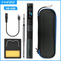 FNIRSI HS-02 Smart Electric Soldering Iron PD 100W Adjustable Constant Temperature Fast Heat Portable Soldering Iron Station Kit
