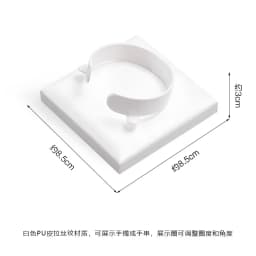 Pure WhiteJewelry Exhibitor Props Bracelet Earring Frame Wiredrawing Table Jewelry Tray Necklace Earring Ring Jewelry Display