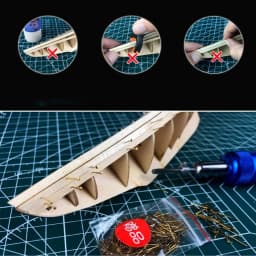 Professional Ship Model Nail Presser Tool Ship Hull Auxiliary Tools Set Ship Model Skin Fixation Tools
