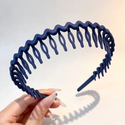 Solid Color Wave Headband for Girl Women Summer Face Wash Sports Hair Band Headbands Non-slip Hair Bands for Women Accessories