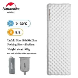 Naturehike Camping Mat 3.5/4.6/5.8/8.8 High R Value Ultralight Warm Inflatable Mattress Outdoor Portable Folding Inflatable Mats
