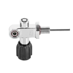 DIDEEP 3500Psi Scuba Diving Tank Valve,High Pressure DIN/YOKE Valve,Diving Cylinder Valve M18*1.5 Thread,Diving Tank Accessories