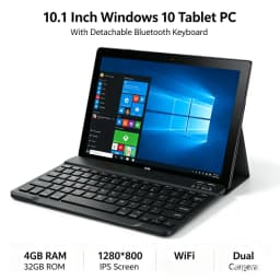10.1 INCH 4GB RAM 64GB ROM T10 DS102 WINDOWS 10 Tablet PC 1280*800 IPS Screen WIFI Dual Core Dual Camera