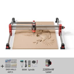 Twotree TTC-H40 CNC Engraving Machine 500W Spindle Motor 3Axis/4Axis 1000x1000x100mm for Stainless Steel Wood CNC Router Machine