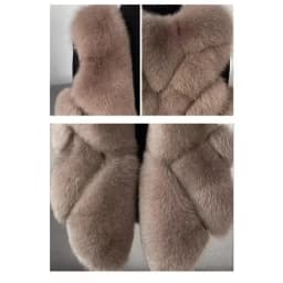 2024 autumn and winter new fox fur vest women's short coat young fur integrated vest winter coat women