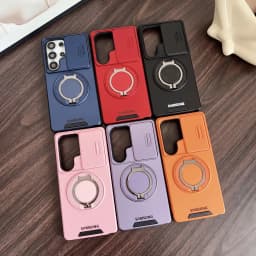 Slide Camera Protection Magnetic Kickstand Case Samsung S26 S25 Edge S24 S23 Plus S21 S22 Ultra FE A56 A36 A26 A16 5G A35 Cover