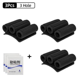 Magnetic Bit Holder 3/4 Holes Screwdriver Bit Holder Drill Bit Stand Storage Case with 3M Adhesive Tape Power Tools Accessories