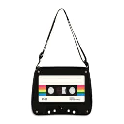 Cassette Tape Recorder Printing Handbag Back To 80s 90s Women Shoulder Bags for Travel Underarm Leisure Adjustable Crossbody Bag