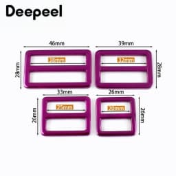 5/10Pcs 20/25/32/38mm Metal Tri-Glide Slider Clasp Bag Straps Buckles Handbag Backpack Strap Adjust Buckle DIY Bags Accessories
