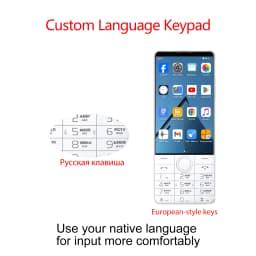 DOOV R70 Phone No Camera with Dual SIM MT6765 Touchscreen 4G Android 13 Keyboard 4 Inch 6GB 128GB Camera 2600mAh