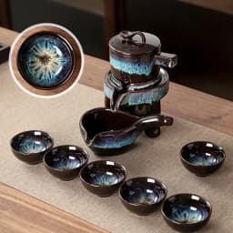 Automatic Kungfu Tea Set Household Simple Pot Cup Ceramic