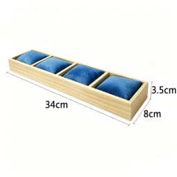 Solid Wood Three-Tiered Tray Bracelet Watch Necklace Pearl Bracelet Pillow Tray Jewelry Storage Rack