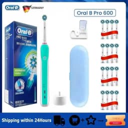 Oral B Electric Toothbrush Pro 4000 3D Action Daily Clean Teeth Visible Pressure Sensor 4 Modes Gum Cares Waterproof Rechargeabl