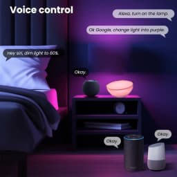 Tuya Wifi LED Smart Night Lights Dimmable Table Lamp RGB Table Bedside Bowl Lamp Voice APP Control Google Home Alexa Smartlife