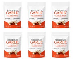 Odorless Aged Garlic Extract Softgels, 600mg AGE with 50mg CoQ10 Ubiquinol, Standardized S-Allyl Cysteine, Lifestyle, 60 Count