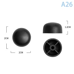 1Pcs Black Replacement Plastic Stud Luggage Feet Pads Baggage Stud Foot Feet Pads For All Suitcase Bags Luggage Stand Feet 2025