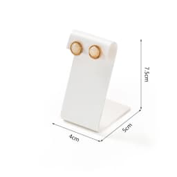 Earring Holder Ear Studs Jewelry Display Stand Rack Elegant White Leather Dangle Clip Hoops Earrings Jewellery Retail Organizer