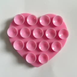 Heart Shaped Double-sided Silicone Suction Cup Anti Slip Suction Phone Support Bracket Suction Cup Phone Sticker Self-adhesive