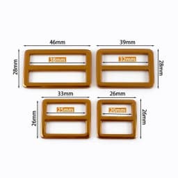 5Pcs 20-38mm Metal Ring Buckle Tri-Glide Slider Clasp Webbing Bag Strap Adjust Hooks Dog Leash Loops DIY Hardware Accessories
