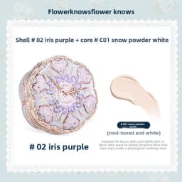 Flower Knows Makeup Base Garden Air Cushion Foundation CC Cream Skin Friendly Concealer Makeup Moisturizing Natural Coverage