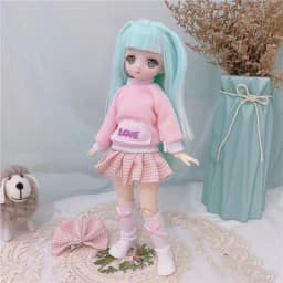 1/6 Kawaii Doll 30cm Cute Blyth Doll Joint Body Fashion BJD Dolls Toys with Dress Shoes Wig Make Up Gifts for Girl pullip