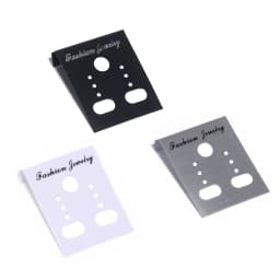 50pcs/pack 3.5x3cm Jewelry Earrings Packaging Display Card Earring Ear Studs Price Tag Earring Post Holder for Jewelry Findings