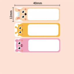 150pcs Waterproof Blank Self Adhesive Assorted Stickers Removable 12x40mm Label Stickers Name Tag Bottle File Document