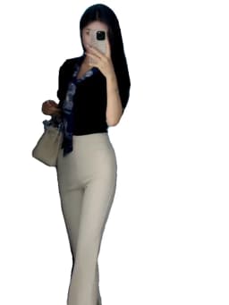 High Waist Bell Bot Pants Women's High Elastici Slimming Long Trousers Summer New Arrival Dongda Gate Casual Pants
