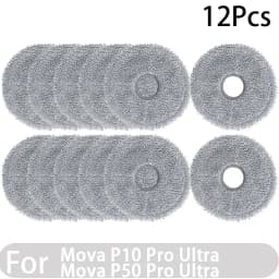Compatible for Mova P50 Pro Ultra, Mova P10 Pro Ultra Accessories Tricut Brush Hepa Filter Mop Cloth Dust Bag