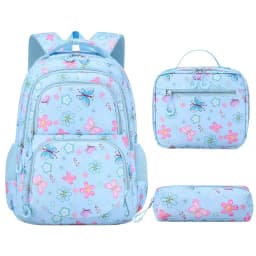 Cute Student Backpack 3pcs/set Primary Schoolbag Rabbits and quicksand Kawaii Student Backpack Teenage Girls Handbag Rucksack