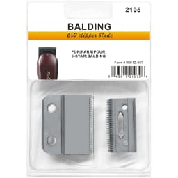 #2105,Professional 6X0 Precision Blade Compatible with Wahl Professional 5 Star Series Balding 8110 Hair Clipper,Silver