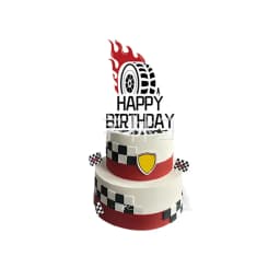 Racing Car Theme Party Decoration Checkered Paper Cups Cake Toppers For Race Theme Party Decor Car Theme Birthday Party Supplies