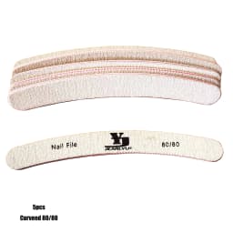 5Pcs Nail File Set Mix Color Professional Sandpaper Cuticle Remover 80/100/150/180/240 Grit Buffer Manicure Tool Kit