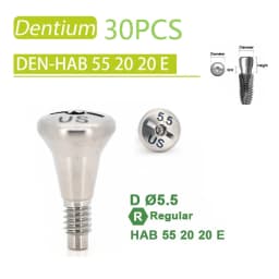 Dental Healing Abutment Healing Cover Screw/Cap High Precision Titanium Compatible with Dentium Implant System