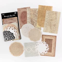 30sheets Lace Material Paper Junk Journal Decor DIY Supplies Scrapbooking Art Collage Aesthetics Stationery Craft Paper