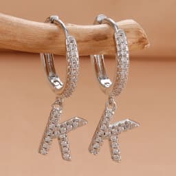 Nidin Hot Sale Initial A-Z Letters Mini Small Hoop Earrings Gold Color Zircon Jewelry Alphabet Fashion Christmas New Year Gift