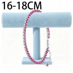 2026 New 925 Silver Heart Shaped Snake Bone Sparkling Tennis Women's Bracelet Display Tool Exquisite DIY Charm Jewelry