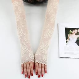 New Summer Cold Lace Long Sleeves Arm Cover Women Cuff Hollow Flower Hand Sleeves Driving Arm Sleeve Fingerless Fake Sleeves